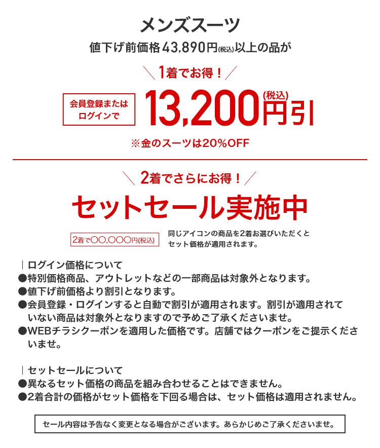 メンズスーツ