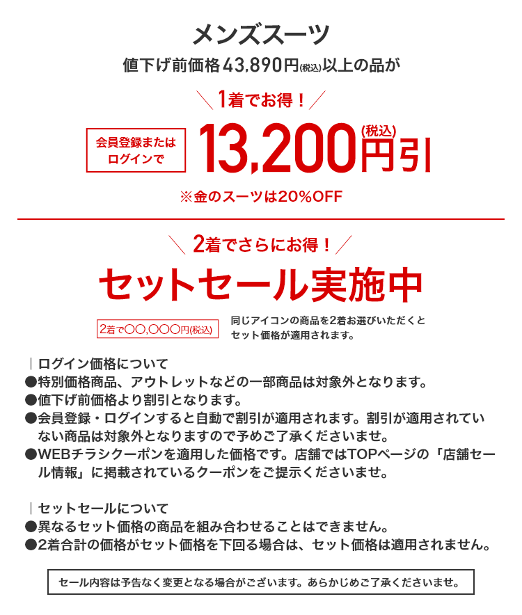 メンズスーツ