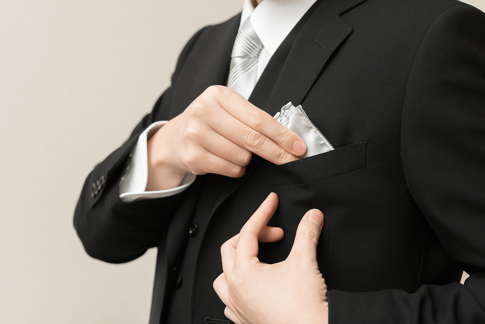 ポケットチーフは必要？挿し方や選ぶポイントも紹介