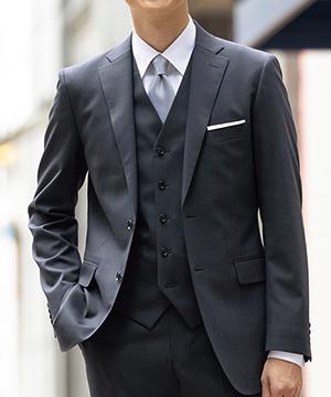 知的なグレーで、優しい父親と落ち着きを演出