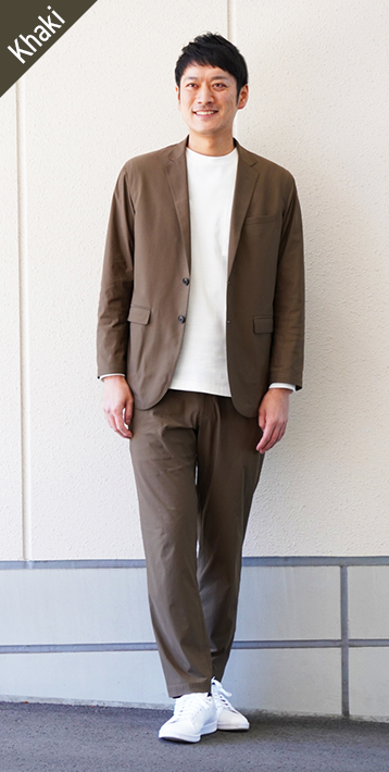 [Online-Only Product] Active work suit Khaki