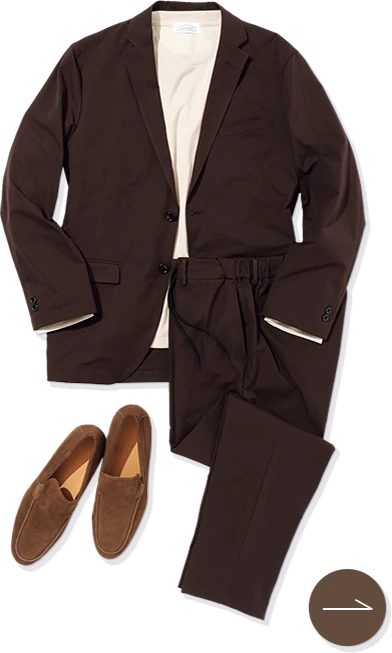アクティブワークスーツ ダークブラウンの商品イメージ