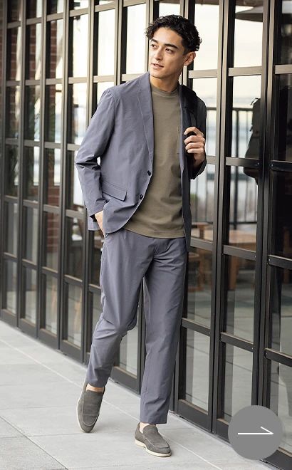 アクティブワークスーツ ミディアムグレーの商品イメージ