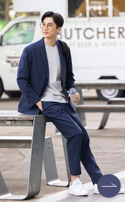 アクティブワークスーツ ネイビーの商品イメージ