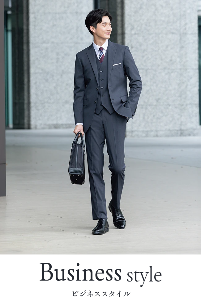 グレースーツ Businessstyle ビジネススタイルのスタイリングイメージ