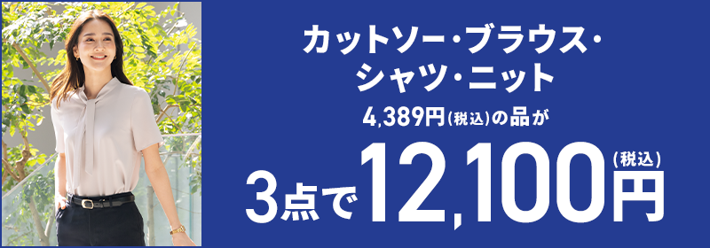カットソー・ブラウス・シャツ・ニット 4,389円(税込)の品が3点で12,100円(税込)