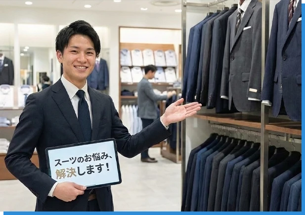 スーツのお悩み解決します！