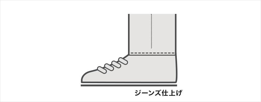 ジーンズ仕上げ