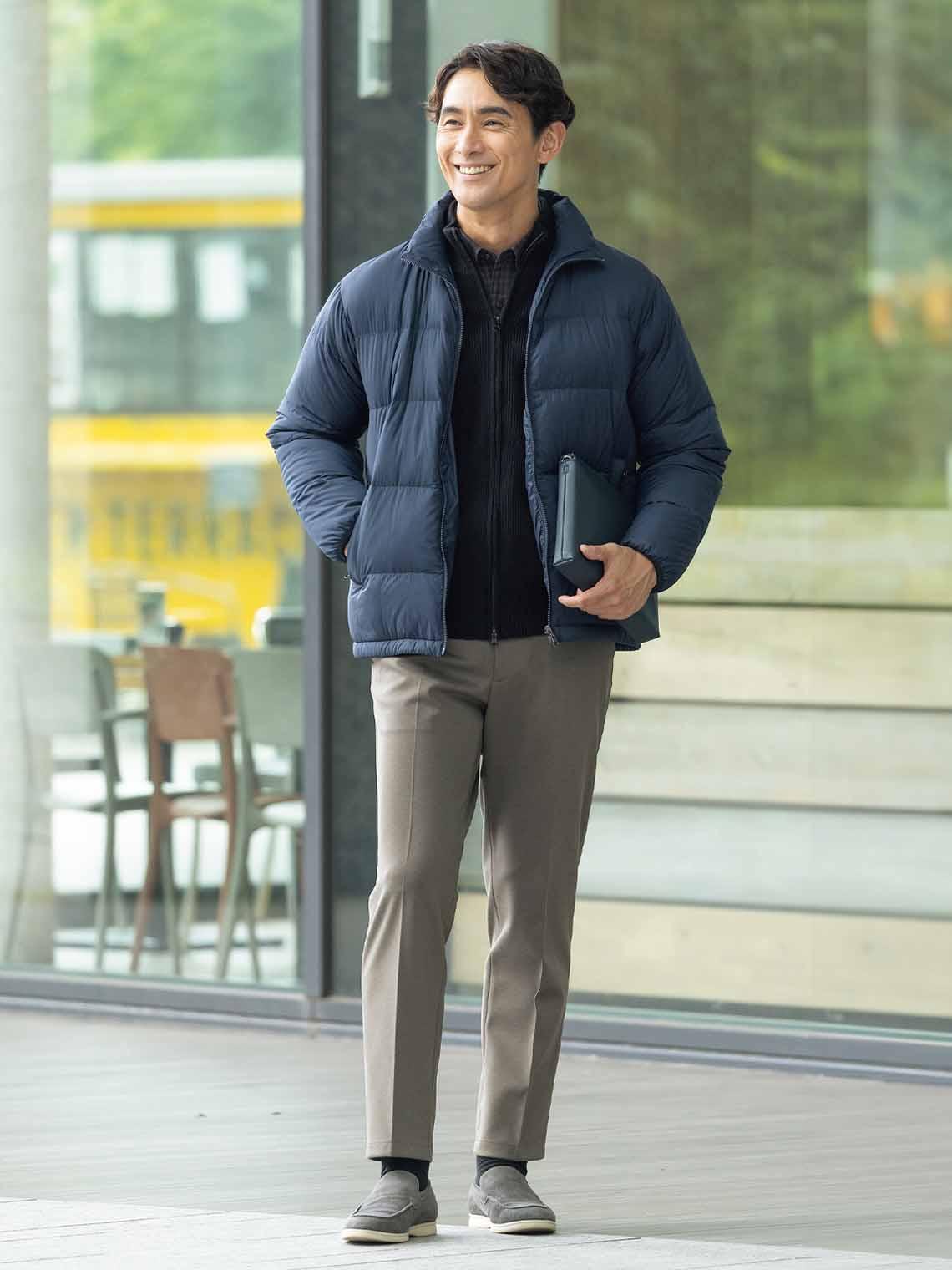 使い勝手の良いダウンジャケットはON/OFF問わず大活躍。