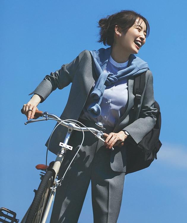 ✨希少美品✨アオキ 東京オリンピック テーラードジャケット 審判 役員用 青 ストレッチ グレンチェック ジャケット（テーラードジャケット