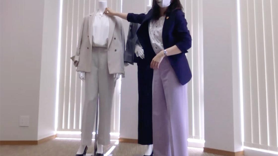 ワントーンコーデにすることで引き締まって見える