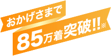 おかげさまで85万着突破！！※