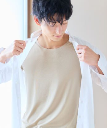 リカバリーケアプラス インナー 半袖 Uネック