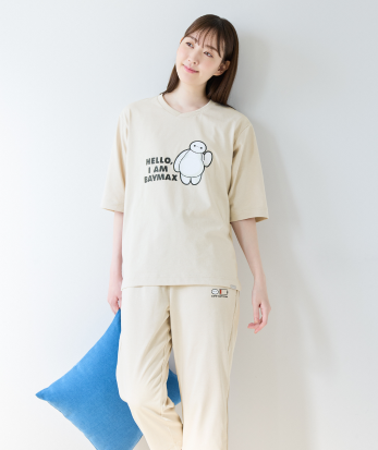 リカバリーケアプラス ルームウェア 五分袖&七分丈パンツ ベイマックスデザイン