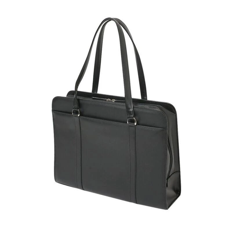 【レディース】書類の出し入れがしやすいラウンドファスナーバッグ