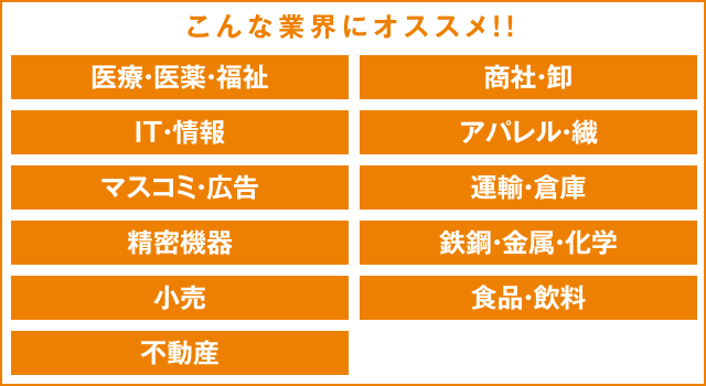 こんな業界にオススメ！！