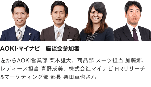 AOKI・マイナビ　座談会参加者