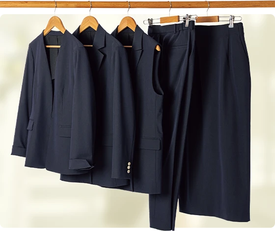 ライトストレッチセットアップネイビーのイメージ