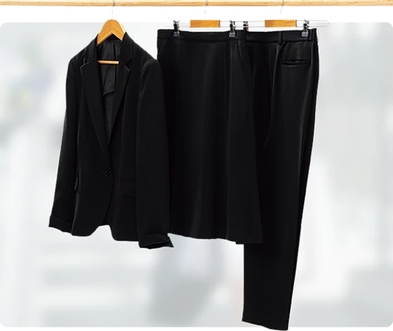 パウダリーストレッチセットアップブラックのイメージ