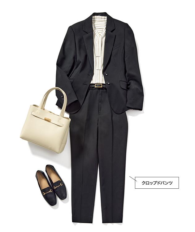 好印象を与える颯爽パンツスーツ