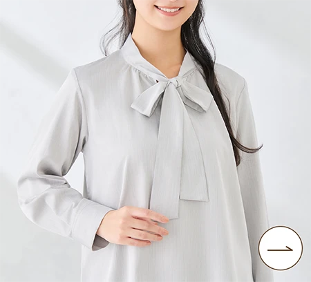 バンブーレーヨンボウタイシャツ グレージュ