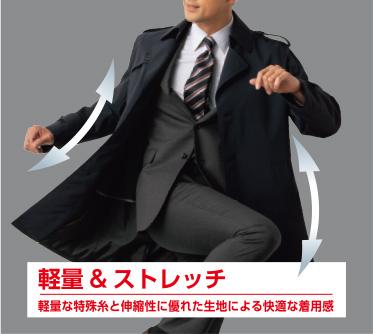 軽量&ストレッチ｜軽量な特殊糸と伸縮性に優れた生地による快適な着用感