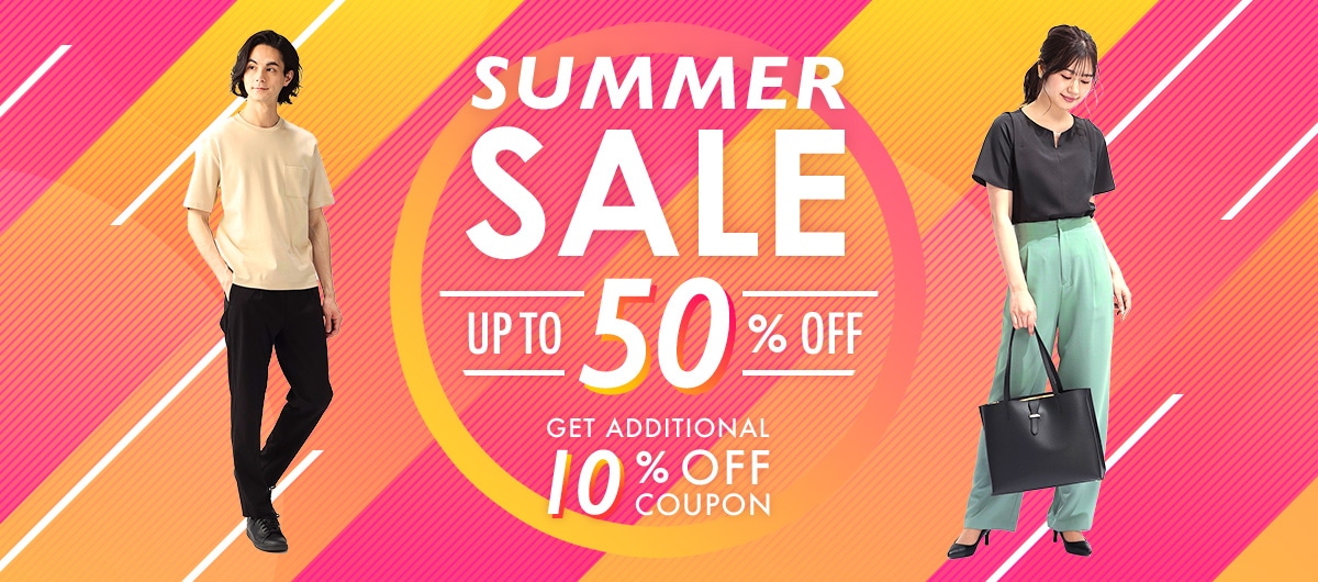 SUMMER SALE UP TO 50% OFF GET ADDITIONAL 10% OFF COUPON