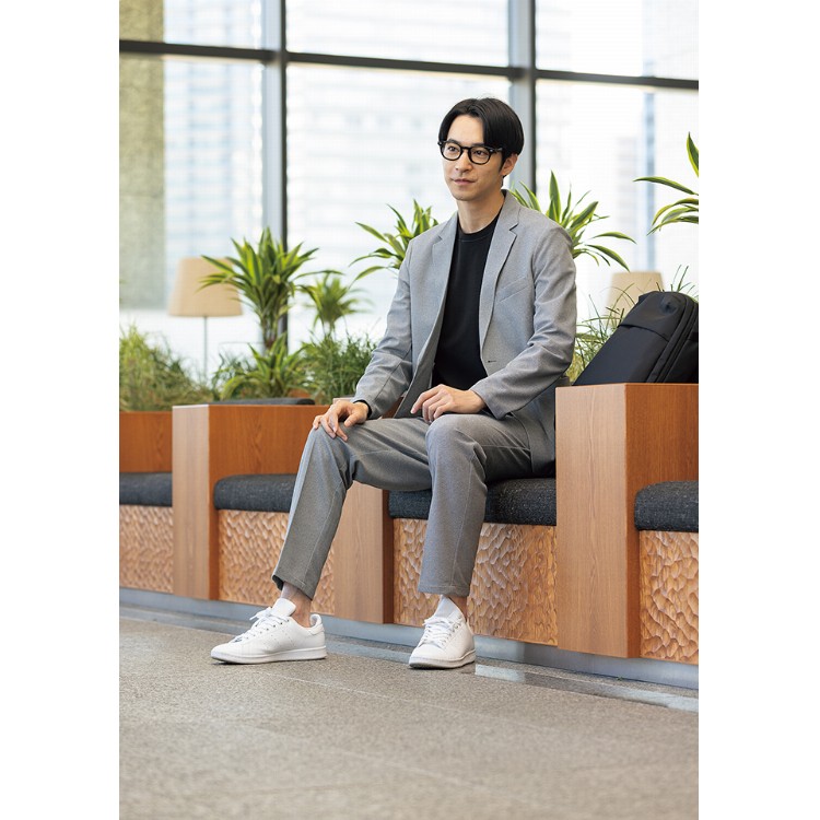 AOKI【未使用タグ付】冷感ジャージパジャマスーツ セット グレーゆったりL パジャマスーツ】冷感ジャージジャケット グレー セットアップ