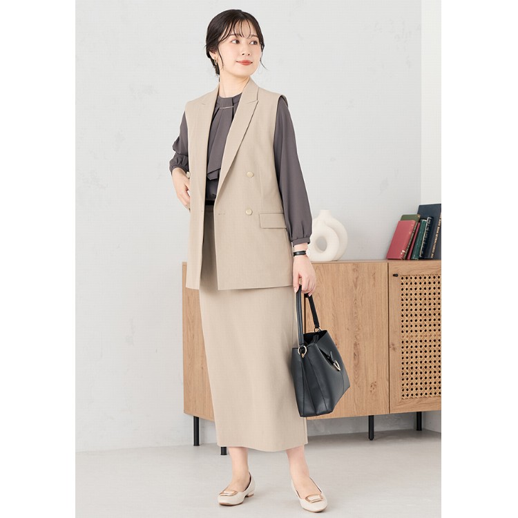 ≪Oggi.jp8月掲載≫ ライトストレッチ ロングタイトスカート