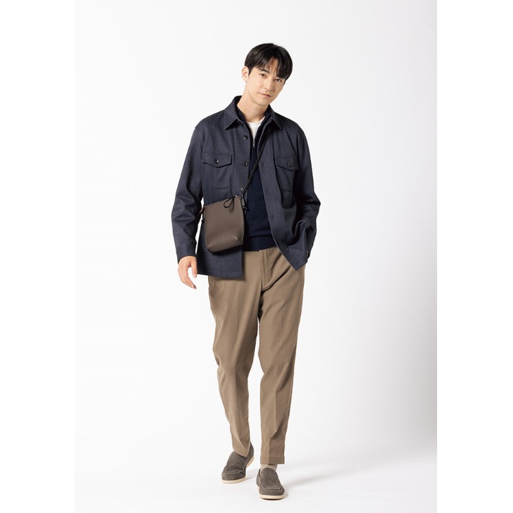 パジャマスーツ】プリントジャージージャケッツ 紺 セットアップ着用可