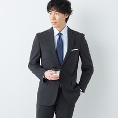 ストレッチ サステナブルスーツ グレー 織柄無地 JOURNAL WORKS ス