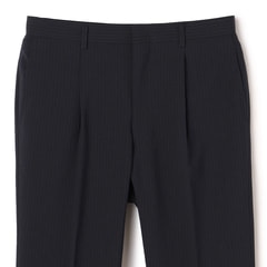 リサイクル素材使用 ストレッチスーツ 紺ストライプ JOURNAL WORKS ベーシック