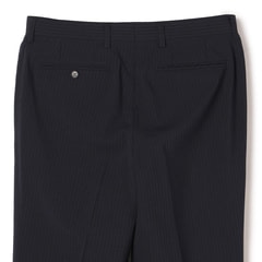 リサイクル素材使用 ストレッチスーツ 紺ストライプ JOURNAL WORKS ベーシック
