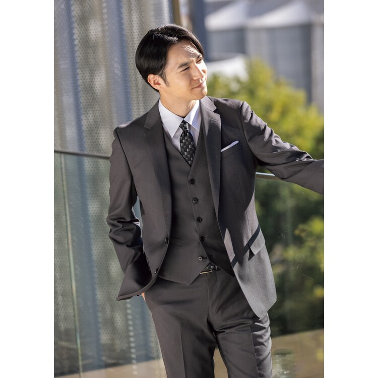 【新品・未使用】FREEMANS SPORTING CLUB スーツ グレー CLASSICO TAPERED】【春夏】3釦段返りシングルスーツ 2タック/グレー