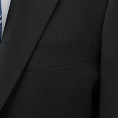 QOS】黒無地ジャケット ベーシック LES MUES セットアップ着用可