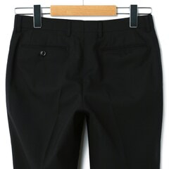 ビジネスから就活まで】はっ水 黒無地 ストレッチ 2パンツスーツ MAJI