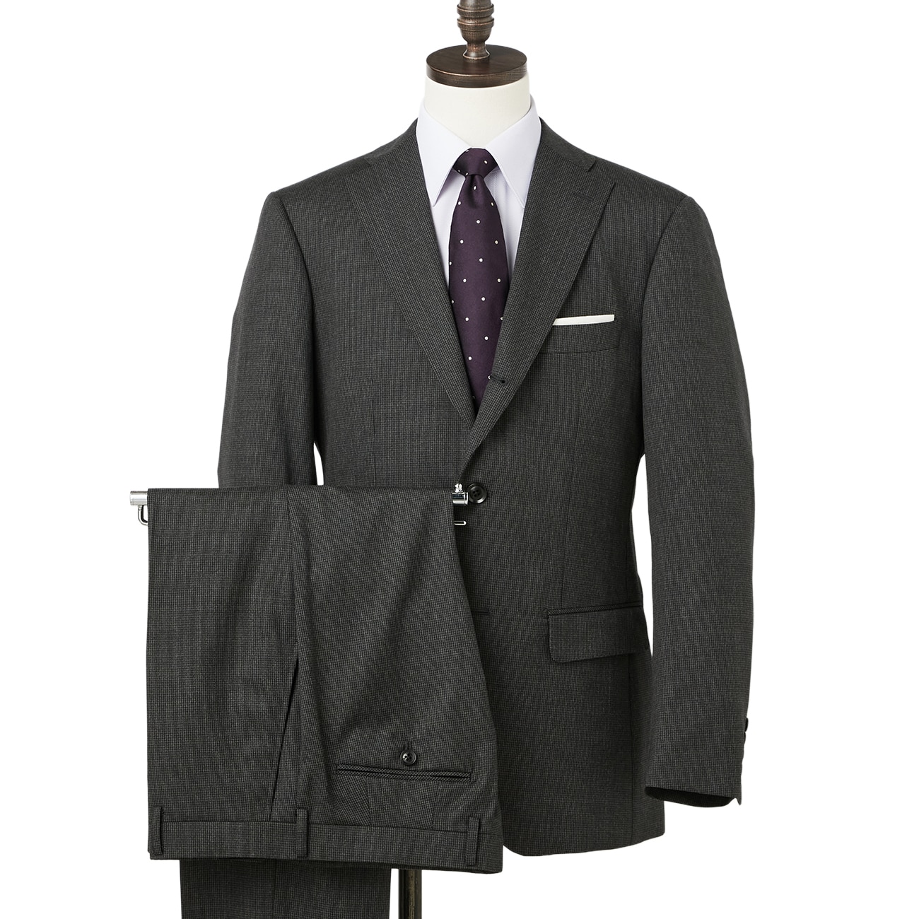 【特価】【WEB限定商品】REDA 上質ウールスーツ 段返り3つボタン グレー千鳥格子 スリム JUNKO SHIMADA JS homme ブルーレーベル 【特価】【WEB限定商品】REDA 上質ウールスーツ 段返り3つボタン グレー千鳥格子 スリム JUNKO SHIMADA JS homme ブルーレーベル