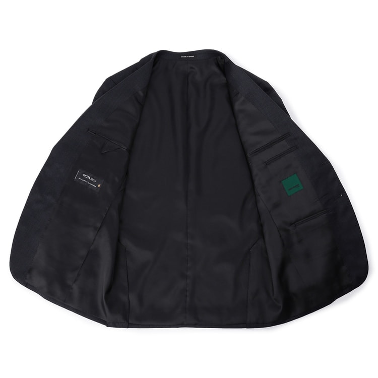 特価】【WEB限定商品】日本製 REDA 上質ウールスーツ 紺ピンヘッド