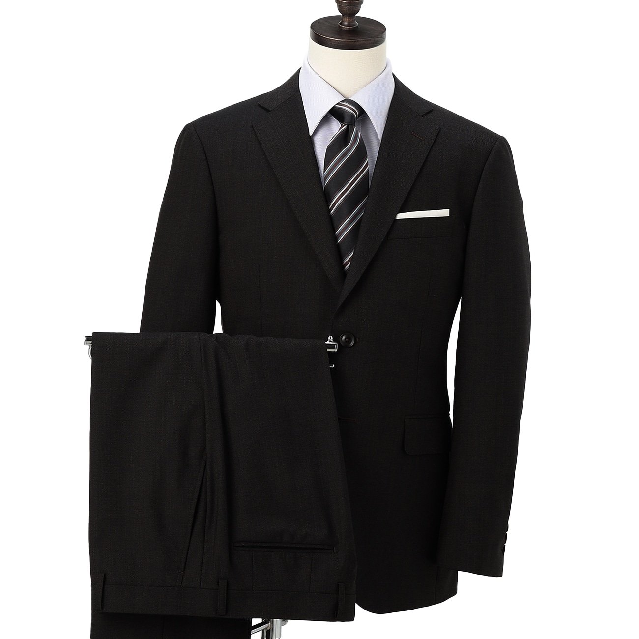 【WEB限定商品】上質ウールブレンドスーツ 茶 LES MUES ブリティッシュスリム 【WEB限定商品】上質ウールブレンドスーツ 茶 LES MUES ブリティッシュスリム