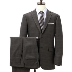 特別セール商品】【WEB限定商品】日本製 上質ウールブレンドスーツ 茶