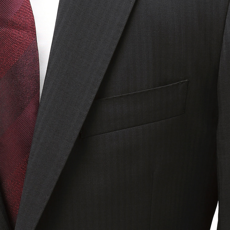 THE SUIT COMPANY Red スーツ ブラック 黒 ストライプ ◇PRIVE ORDERSUIT SNAP Vol.8◇ | PRIVE