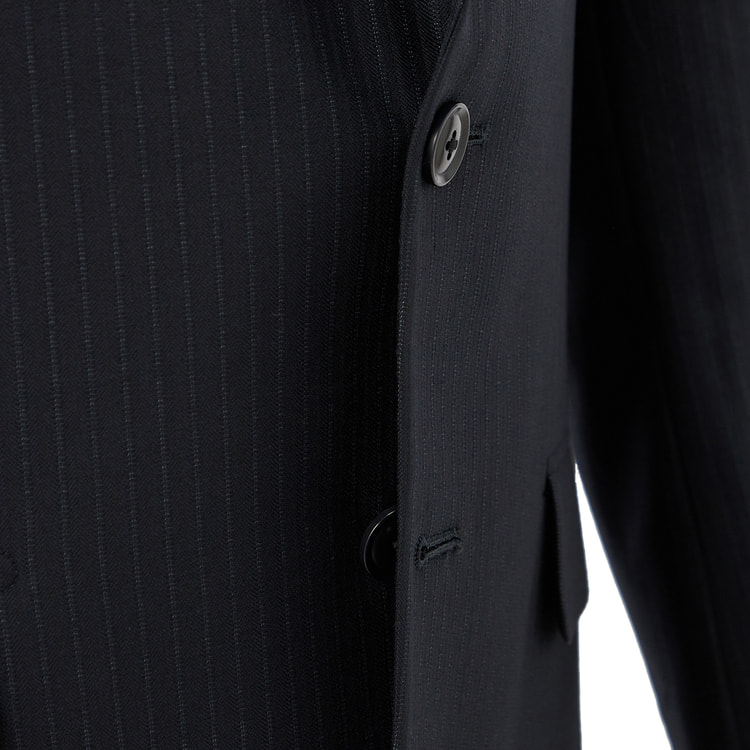 極美品☆トゥモローランド 高級スーツ セットアップ グアベロ M 紺 ストライプ 極美品☆トゥモローランド 高級スーツ セットアップ グアベロ M