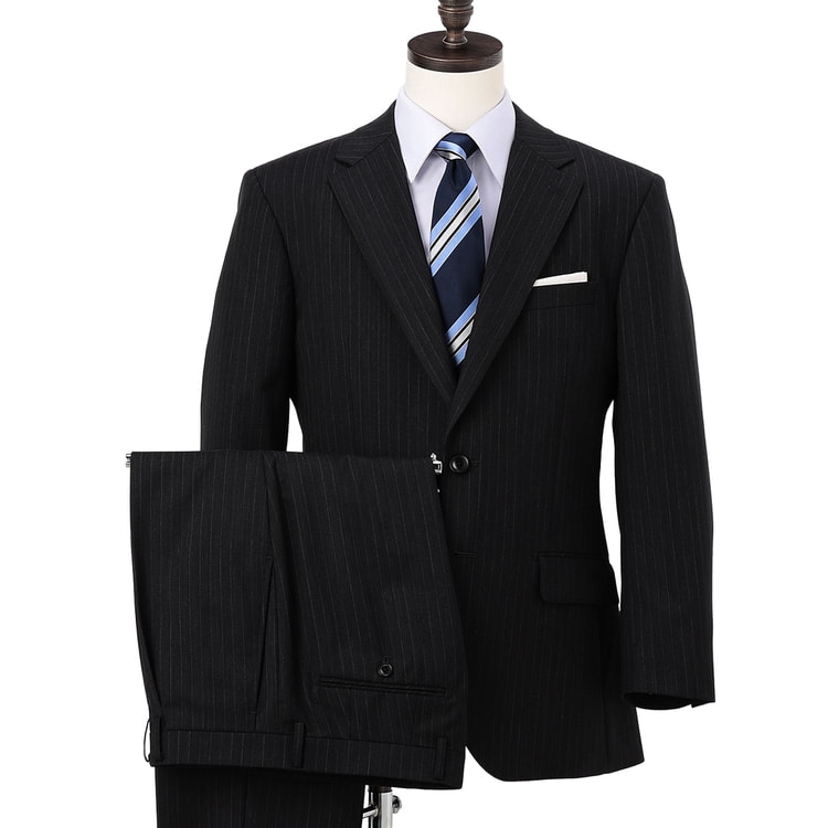 特価】【WEB限定商品】日本製 上質ウールブレンドスーツ グレー