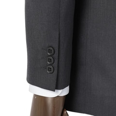 【ビジネスから就活まで】チャコールグレー無地スーツ JOURNAL WORKS スリム