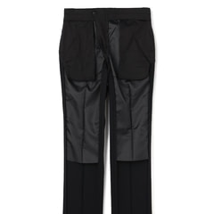 スーパーストレッチ 防しわ 黒シャドーストライプ柄スーツ LES MUES