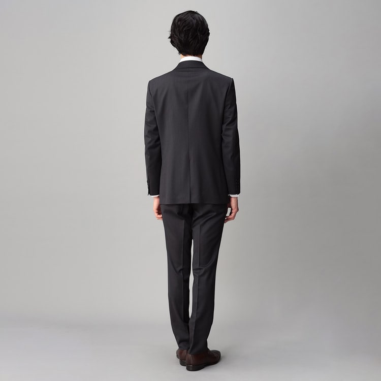 チャコールグレー無地スーツ JOURNAL WORKS スリム