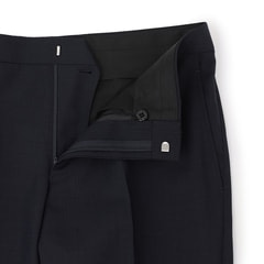 アウトレット】防しわ 紺チェック柄スーツ JOURNAL WORKS スリム