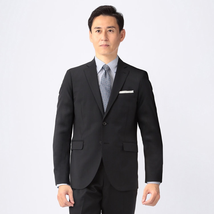 ②新品 アオキLES MUES ノーカラージャケット テーパードパンツ