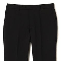 ビジネスから就活まで】リサイクル素材使用 黒無地 洗えるストレッチ