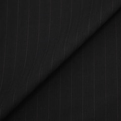 【特価】【WEB限定価格】洗える ストレッチ 2パンツスーツ 黒ストライプ LES MUES ブリティッシュスリム